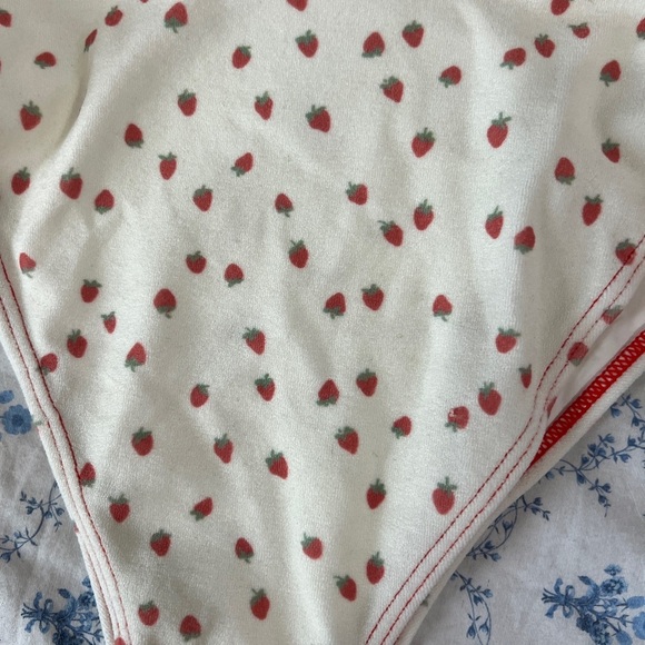 Frankies Bikinis | White and Red Swimwear - Picture 3 of 6